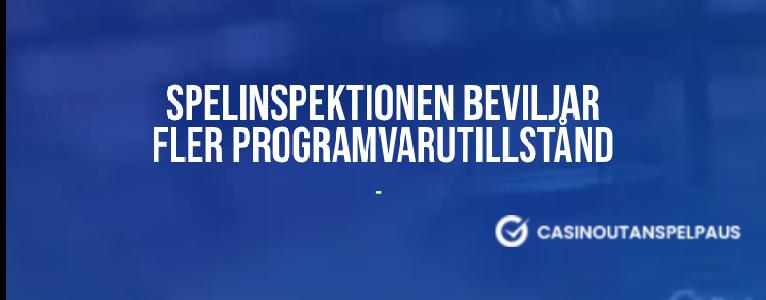 Spelinspektionen beviljar fler programvarutillstånd